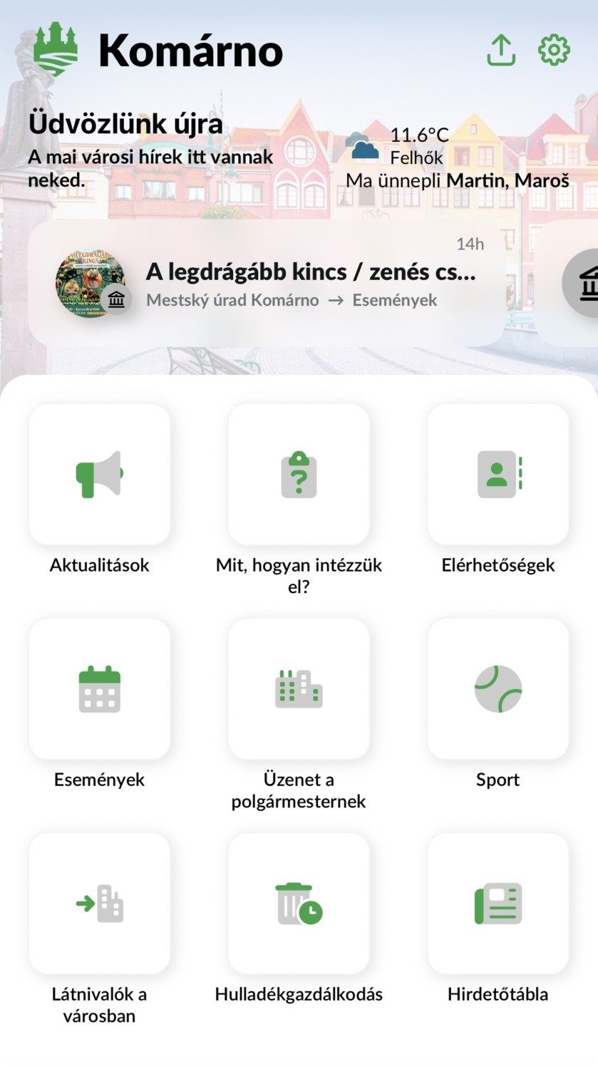 Új városi applikáció - segíti a komáromi lakosokat az ügyintézésben 5 4