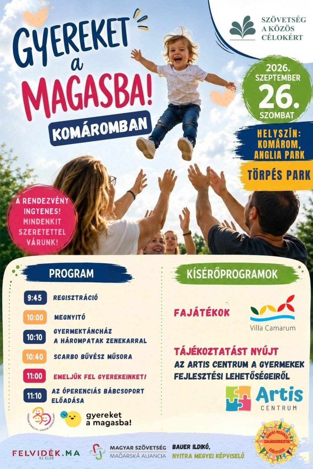 Gyereket a magasba! – Komáromban is várják a családokat 2 Gyereket a magasba KN 2026