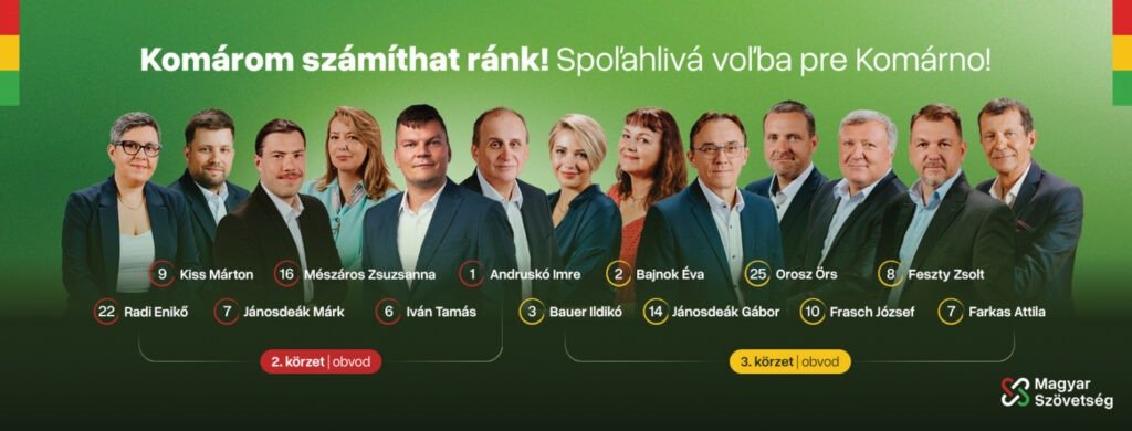 Milyen Komáromot szeretne a Magyar Szövetség? Tíz fontos vállalást mutatnak be a képviselőjelöltek 2 magyar szovetseg cover SK HU 1640x624 3 1