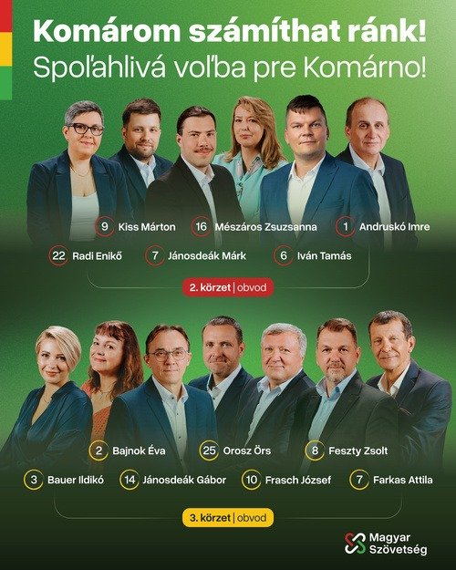 Milyen Komáromot szeretne a Magyar Szövetség? Tíz fontos vállalást mutatnak be a képviselőjelöltek 3 msz fb poszt v1b 3 1